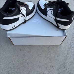 Nike Air Force 1 Black and White Sneakers